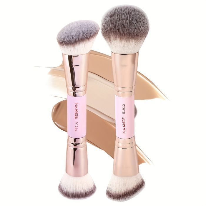 Image de 2pcs Pinceaux de maquillage à double extrémité - Unbranded