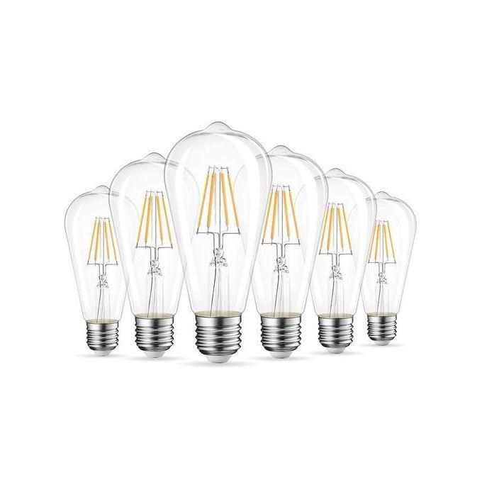Image de Ampoule Filament LED E27 ST64 4W Lot de 6 - Unbranded