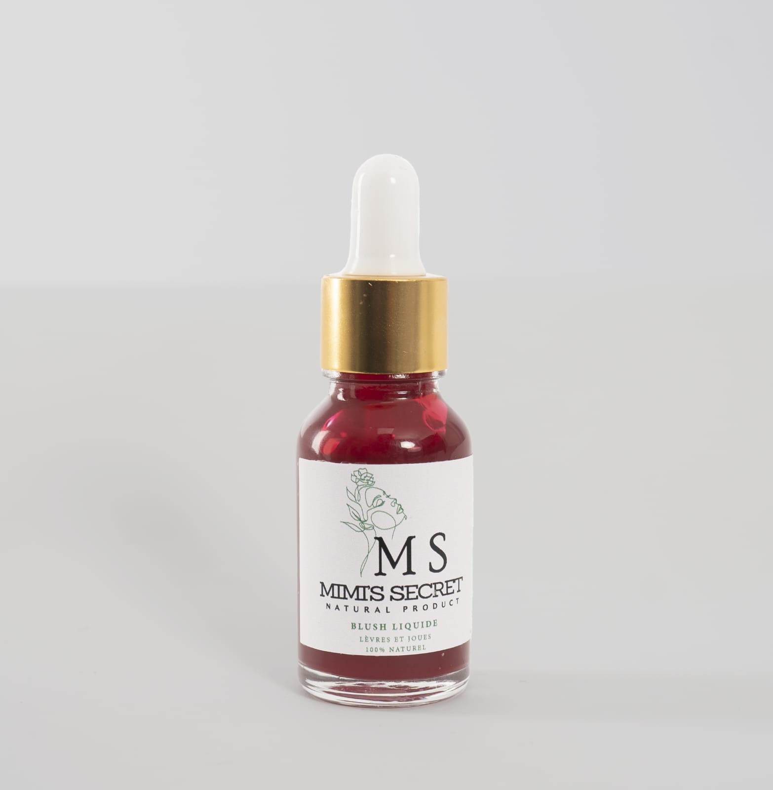 Blush liquide lèvres &amp; joues avec la bosse de chameau et poudre de coquelicot (Akr El Fassi)-100% naturel- sérum à joues et baume à lèvres