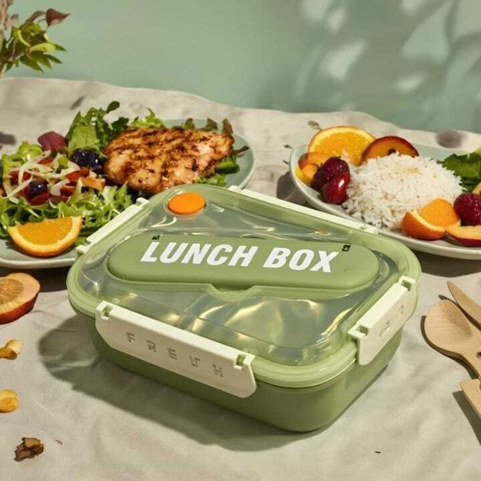 Image de Boîte à Lunch Multifonction – 2 Compartiments Intérieurs – Étanche &amp; Portable-24cm/17cm - Unbranded