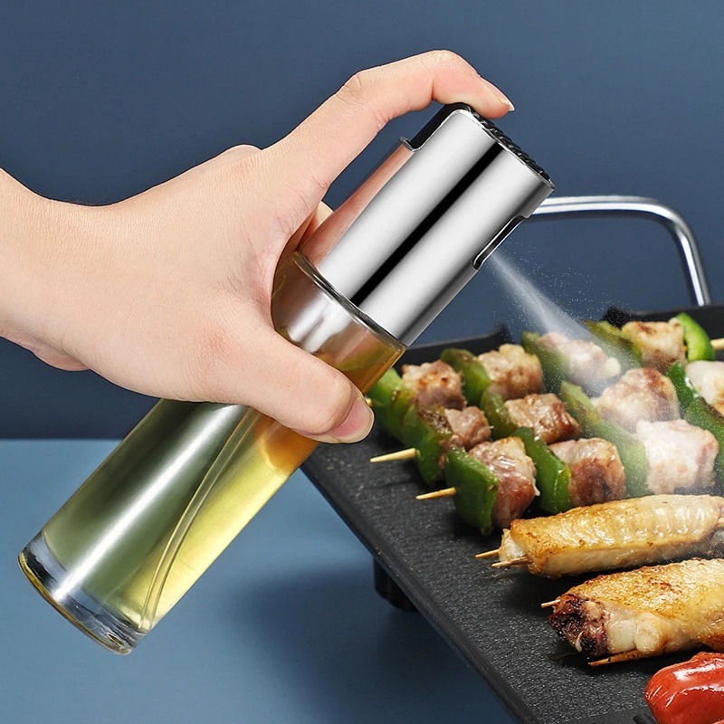 Image de Bouteille de pulvérisateur d'huile 2 - Distributeur d'huile pour cuisine et barbecue - Unbranded