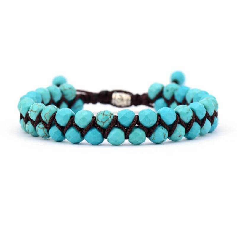 Image de Bracelet Tressé en Turquoise - Unbranded