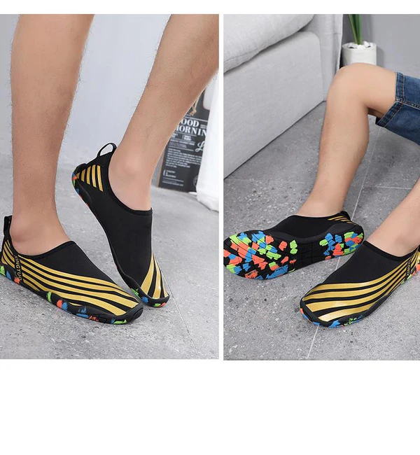 Image de Chaussures aquatique pour femmes et homme - ibiza-doré - Unbranded