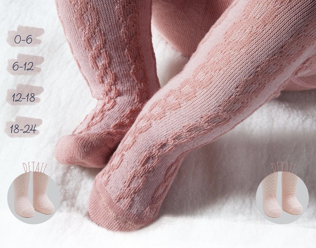 Image de Collant bébé en coton filles - Unbranded