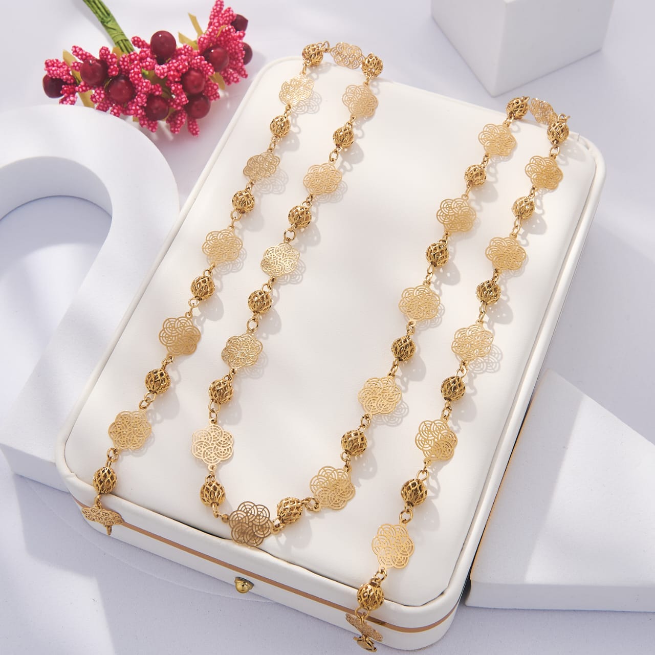 Image de Collier en Acier Inoxydable Doré - Unbranded