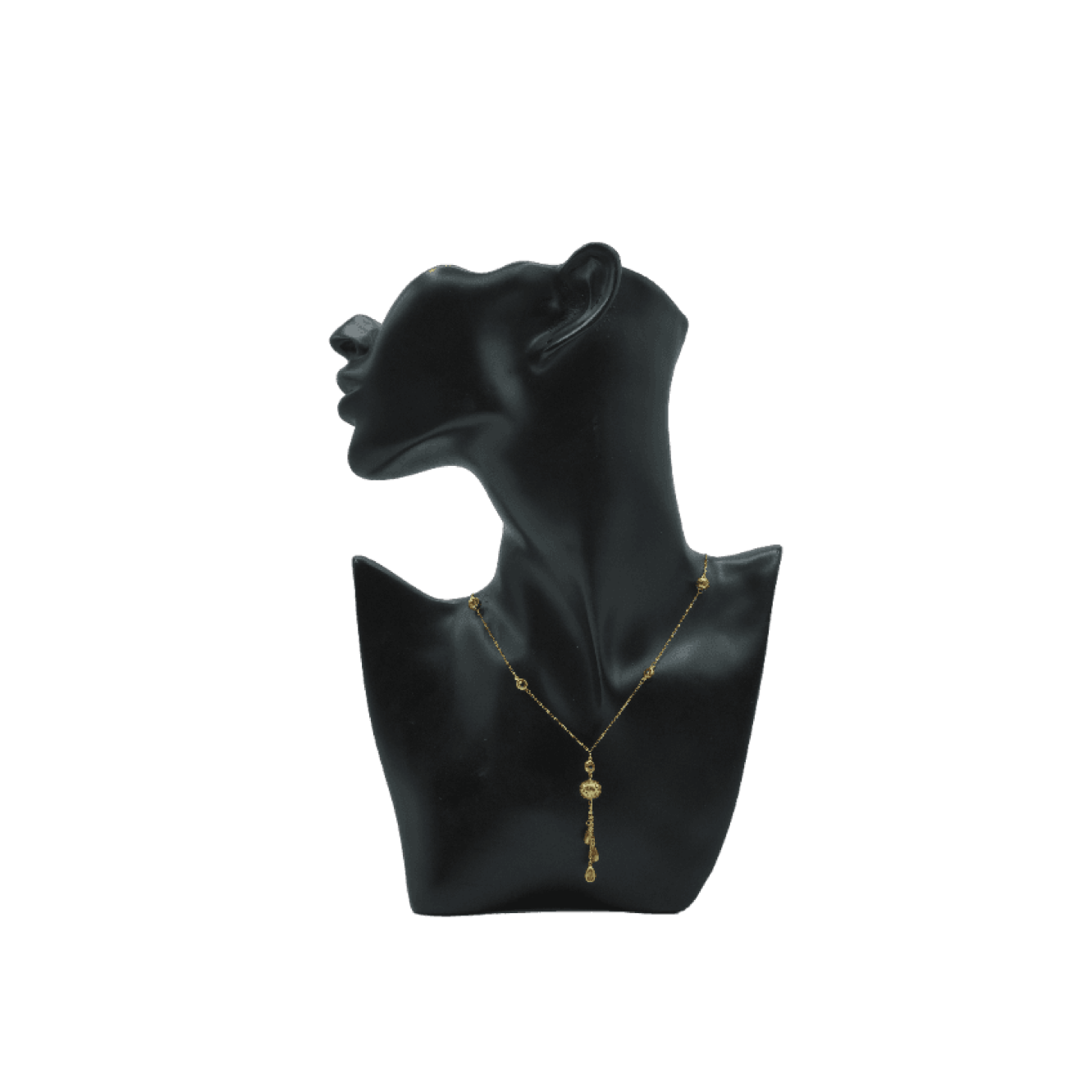 Collier en or jaune 18 Carat et Pierres fines ( 2,60g )
