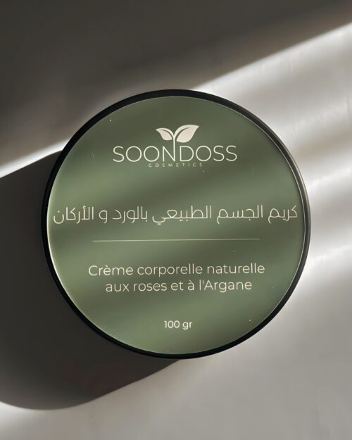 Image de Crème corporelle naturelle aux roses et à l’Argan (100gr) - Unbranded