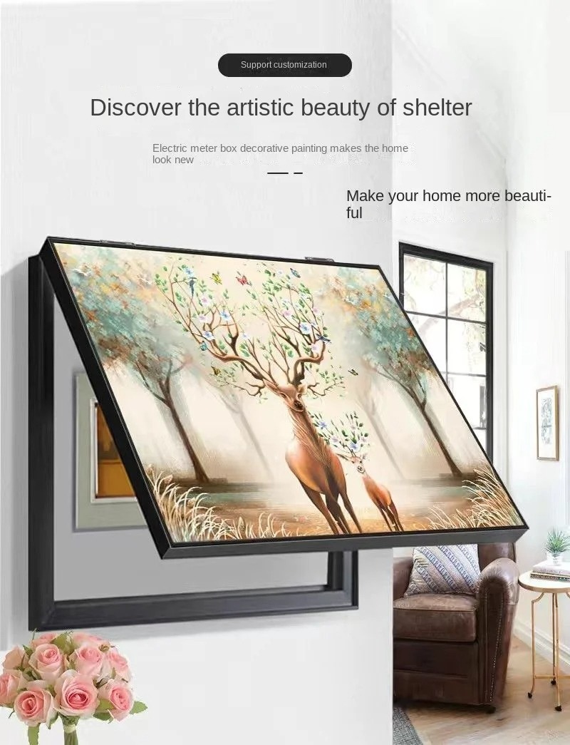 Image de Décor Boîte Électrique - Protection et Design Élégant pour Compteur Électrique - Unbranded