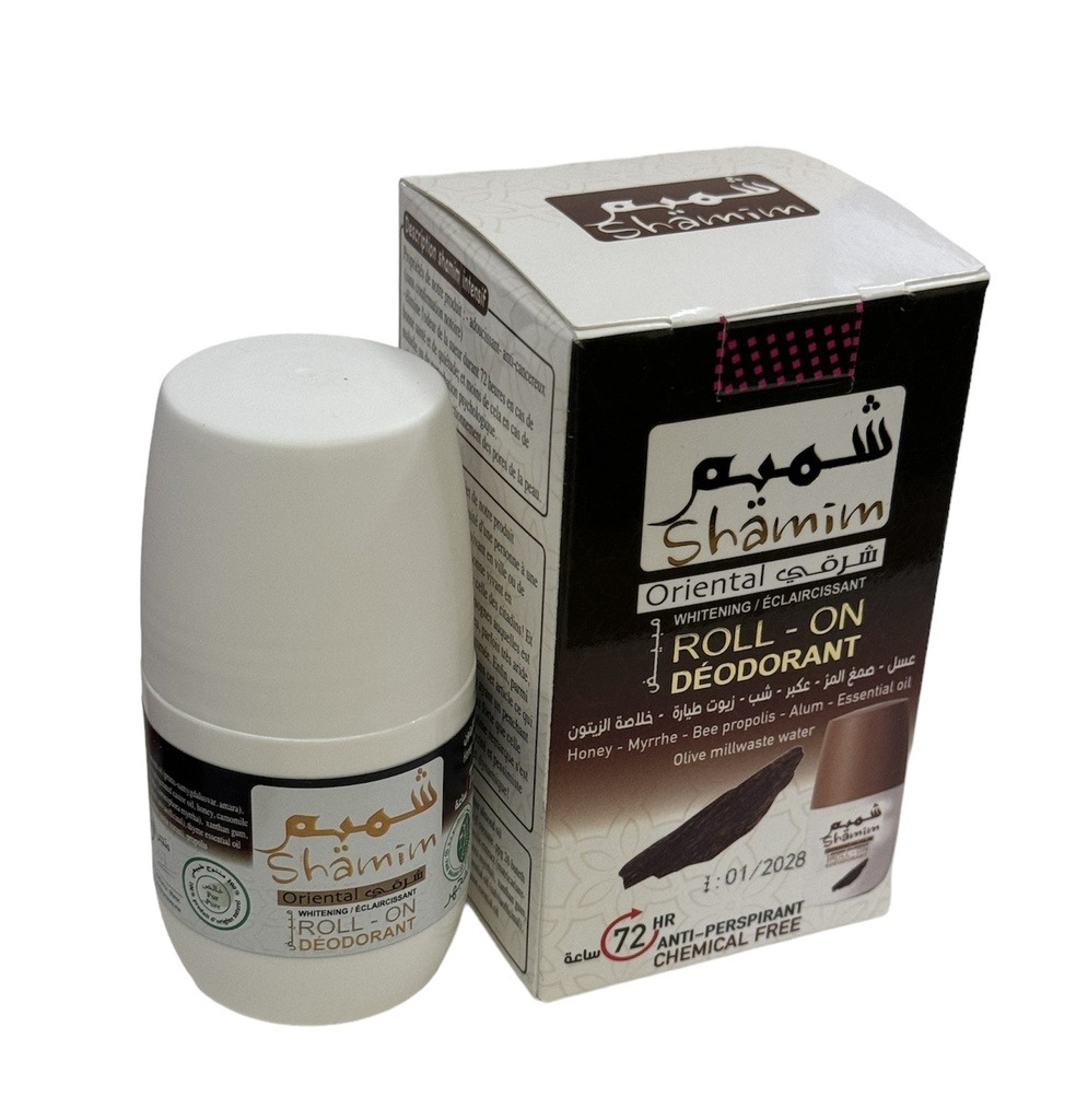 Déodorant Roll-On Oriental Shamim : Protection Naturelle et Éclaircissante
