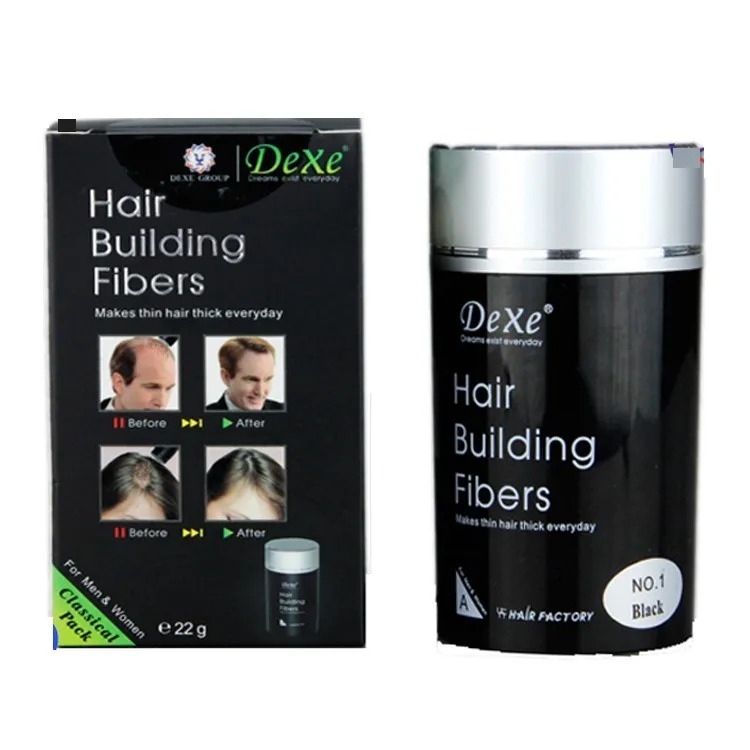 Image de Dexe Hair Building Fibers - Fibres de Construction de Cheveux 22g - Solution Instantanée pour des Cheveux Plus Denses - Unbranded