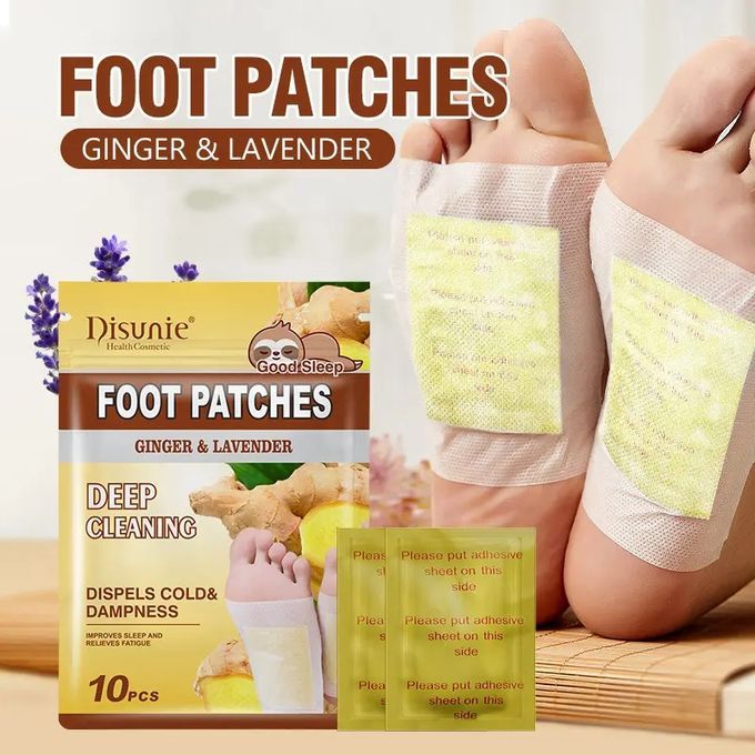 Image de Disunie 10 pièces Patchs pour les Pieds au Gingembre et à la Lavande - Unbranded