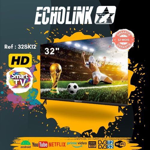 Image de Echolink 32 Smart TV 720P HD Frameless - 32SK12 - Récepteur Intégré - HDMI - Unbranded