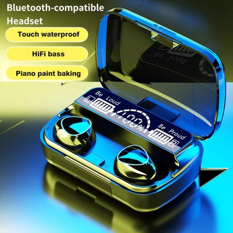 Image de Écouteurs sans fil M10 TWS – Bluetooth 5.1, son HiFi, autonomie longue - Unbranded