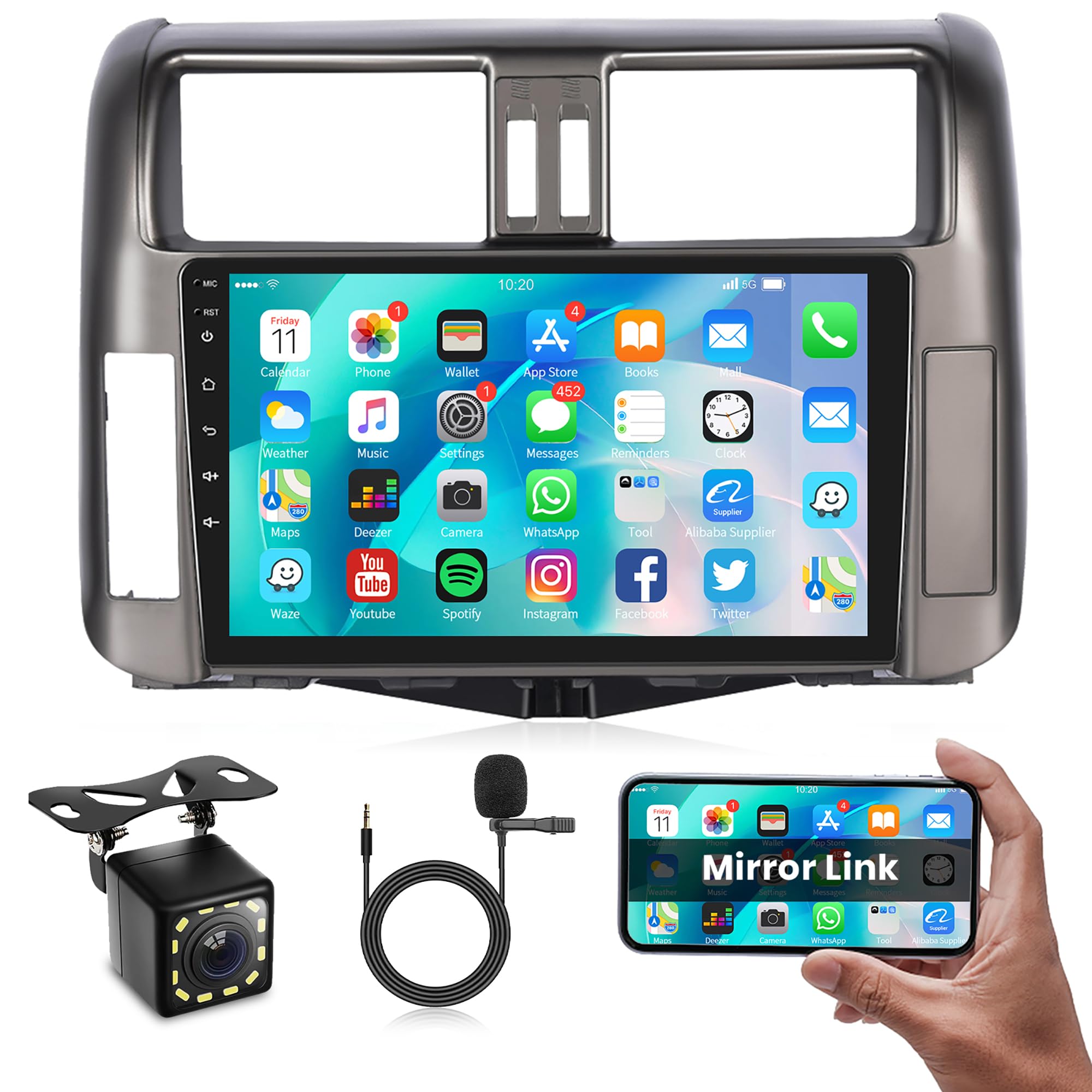 Image de Écran multimédia pour Toyota prado 2010-2013 - Unbranded