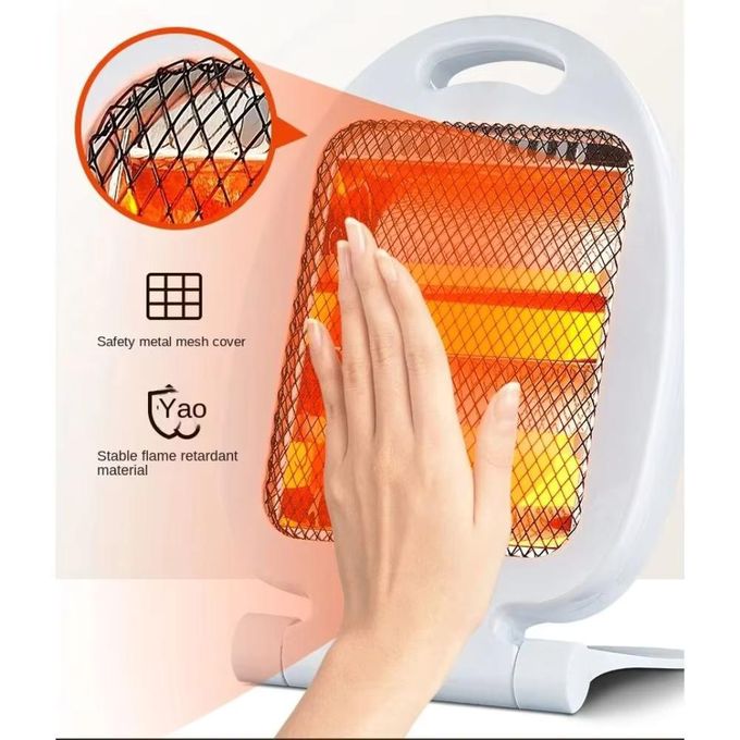 Image de E.GENIAL Chauffage Electrique - 800W - Chauffage silencieux et Rapide - Chauffage quartz - Unbranded