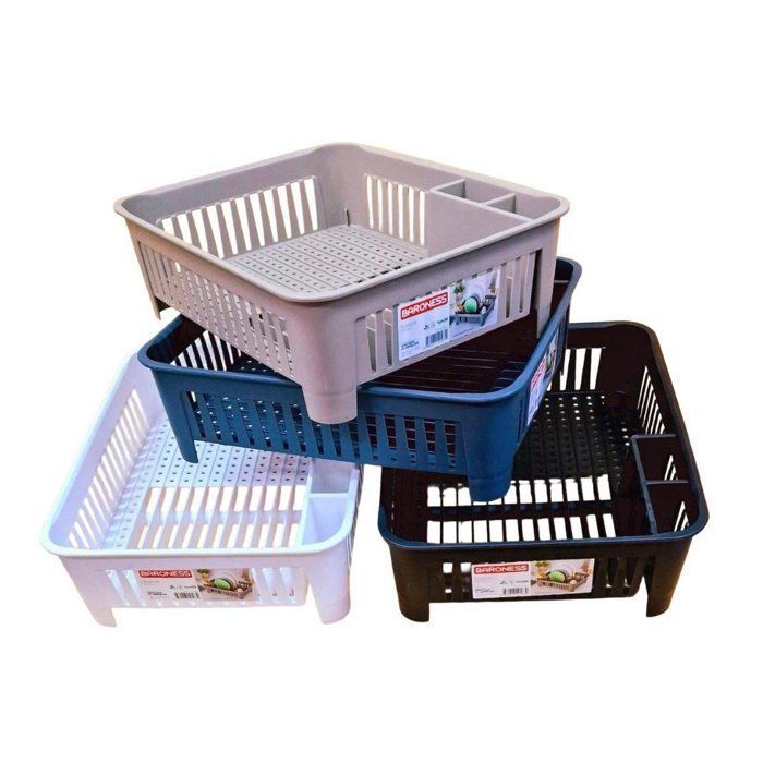 Image de Égouttoir à vaisselle rectangulaire avec porte-couverts, égouttoir à vaisselle égouttoir pour cuisine - Unbranded