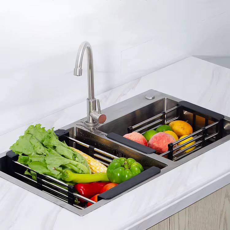 Image de Égouttoir de vaisselle pour Évier de cuisine extensible, égouttoir de fruits - Unbranded