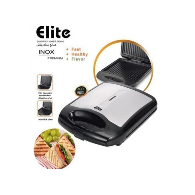 Image de Elite Machine à Panini Multifonction, Appareil à Sandwich électrique Antiadhésive - Unbranded
