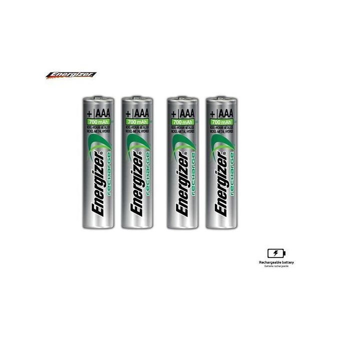 Image de Energizer 4 Pile Rechargeable préchargée AAA (Ni-MH) x4 700mAh Power plus - Unbranded