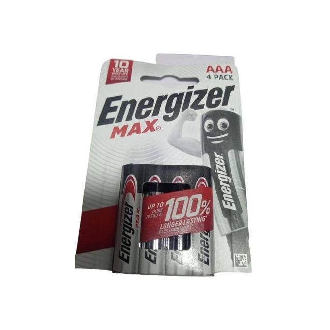 Energizer Piles AAA 4P E100 MAX