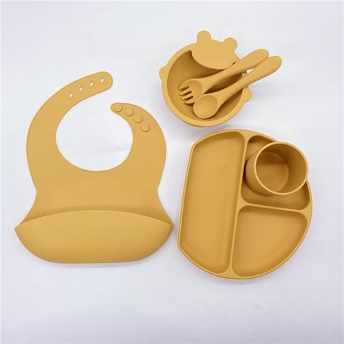 Ensemble assiette silicone 6 pcs
