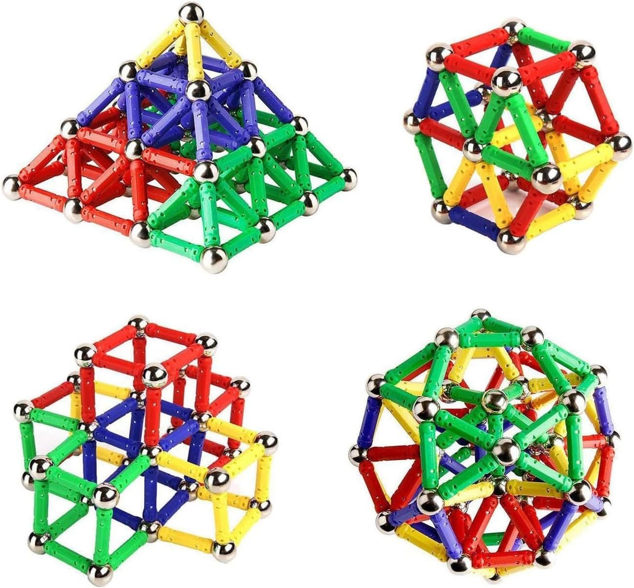 Ensemble de Construction Magnétique – 144 Pièces
