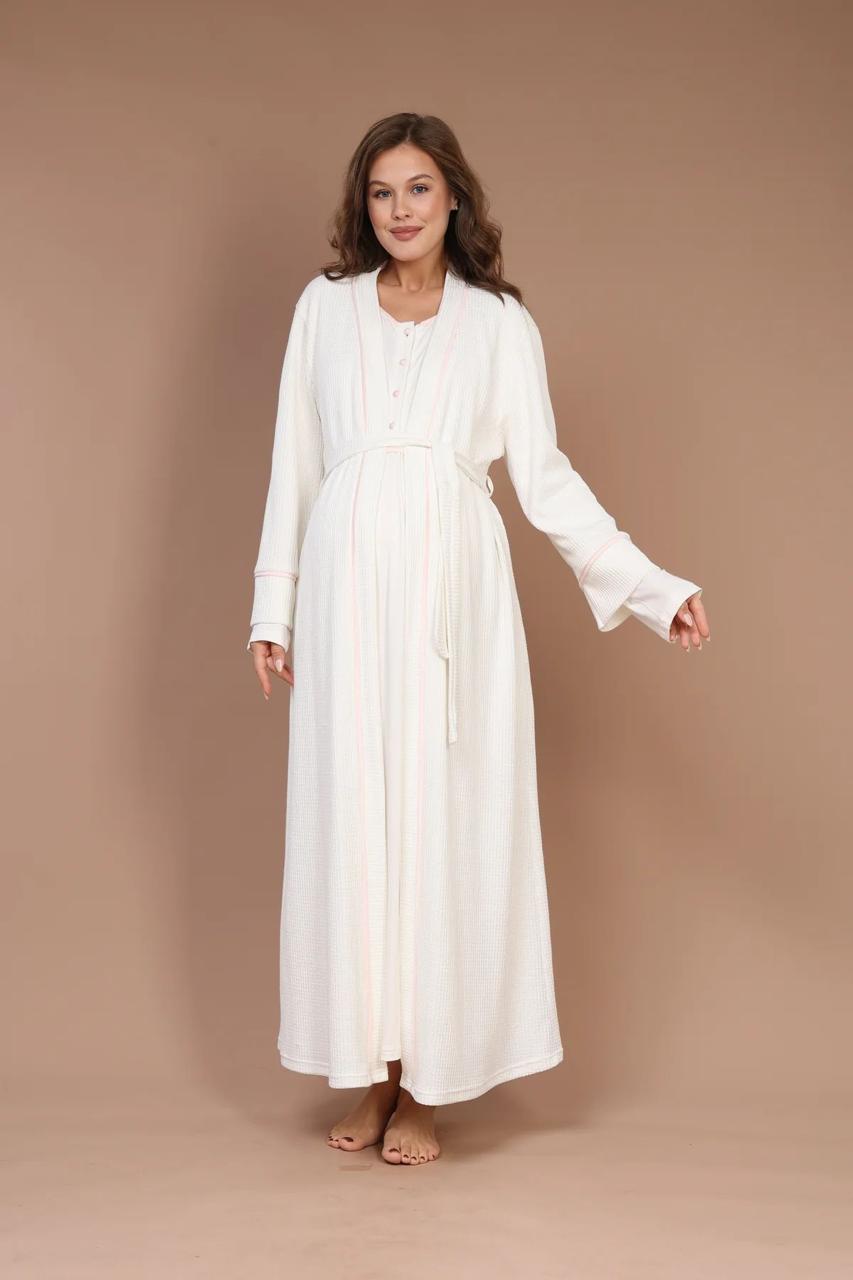 Image de Ensemble pyjama et peignoir respirants – Douceur et confort pour les mamans - Unbranded