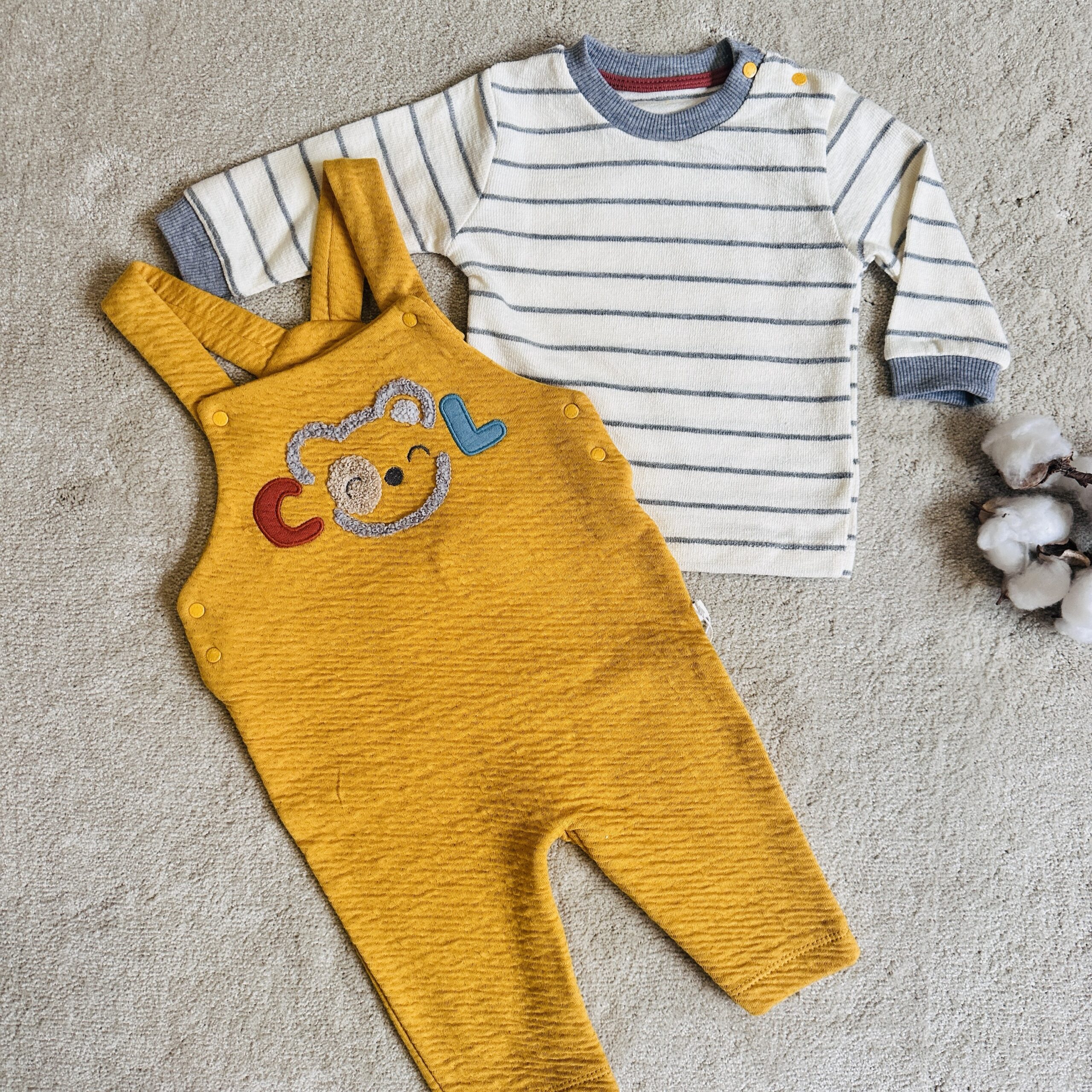 Image de Ensemble Salopette tricot baby cool - Unbranded