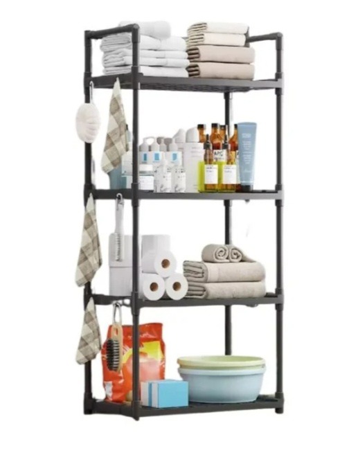 Image de Étagère À Épices Noire De Grande Capacité À 3 Niveaux Pour Comptoir De Cuisine, Organisateur Multifonctionnel - Unbranded