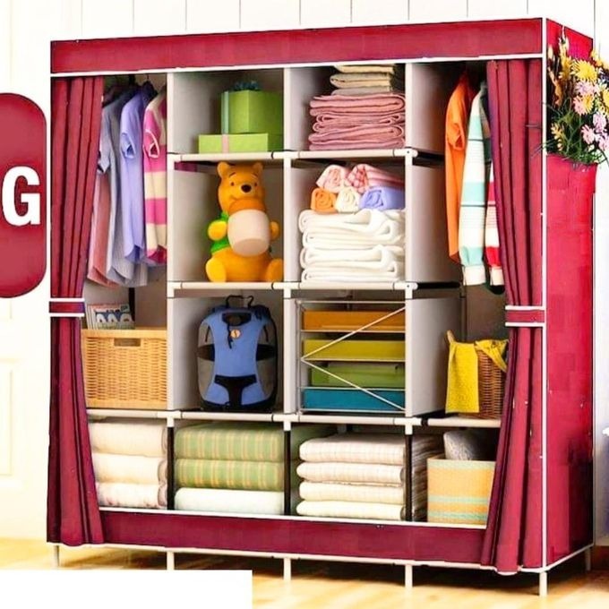 Image de Grande Armoire en Tissu – Rangement Spacieux et Pratique - Unbranded