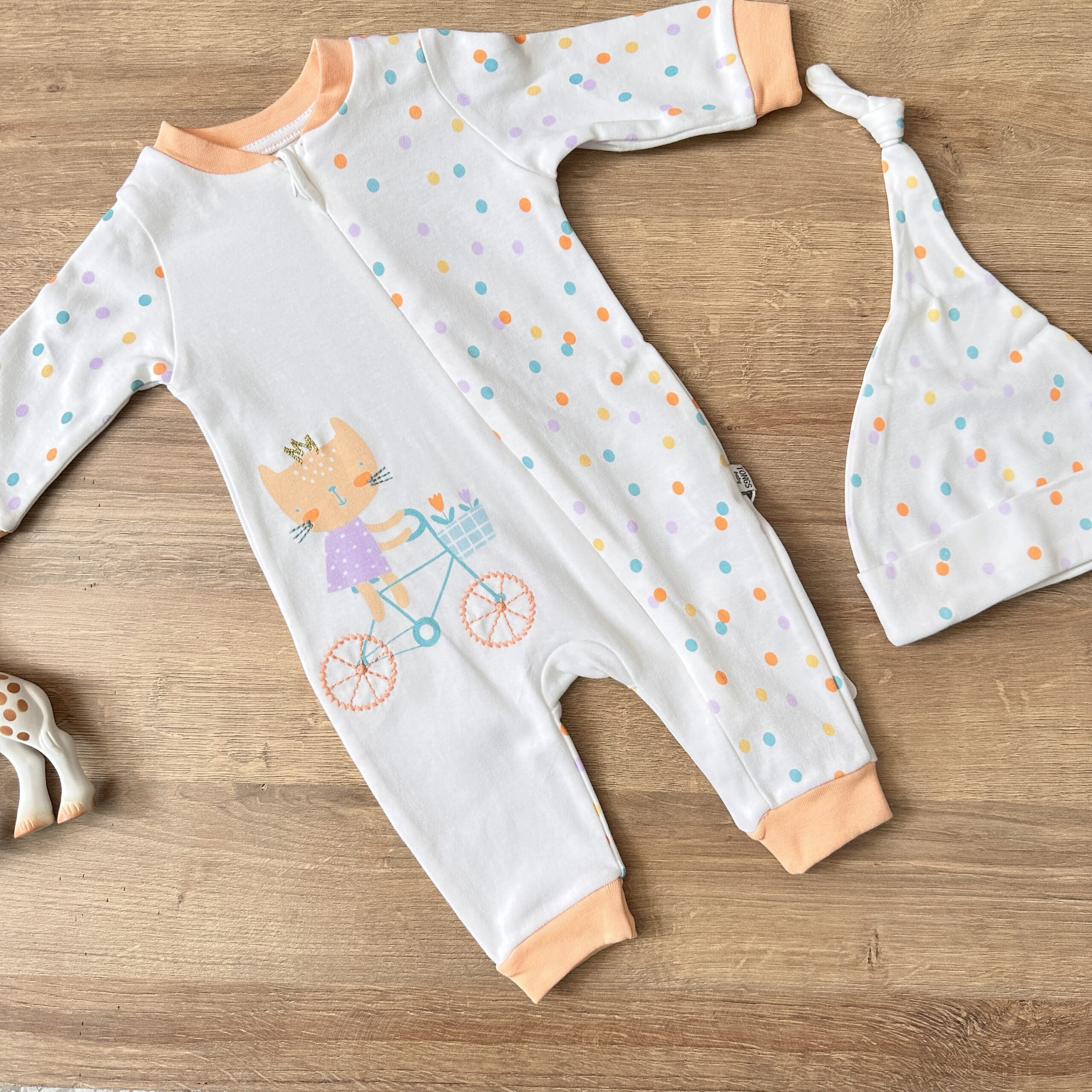 Image de Grenouillère avec bonnet pour bébé - Unbranded