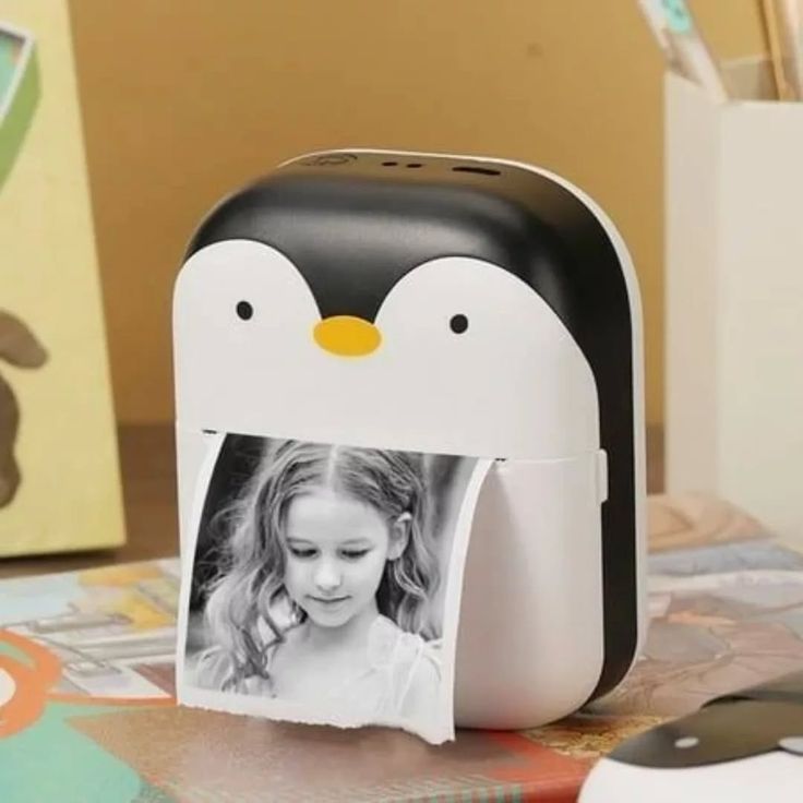 Imprimante thermique penguin design mini portable printer