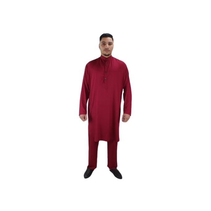 Image de Jabador Maroc Ensemble Pakistani- bordeaux / Taille L - Unbranded