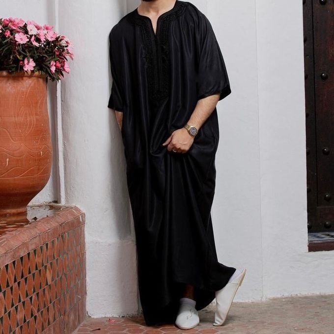 Jabador Maroc Gandoura Amir homme - Noir