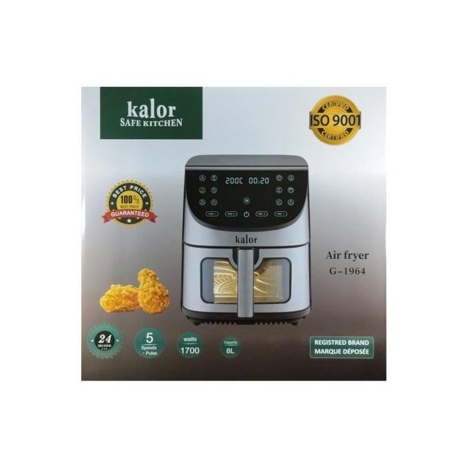 Image de kalor FRITEUSE SANS HUILE - 8L - DIGITAL CONTROL - 1800W - 200°C - FENÊTRE VISIBLE - 60 MINS - R-AF04 - Unbranded