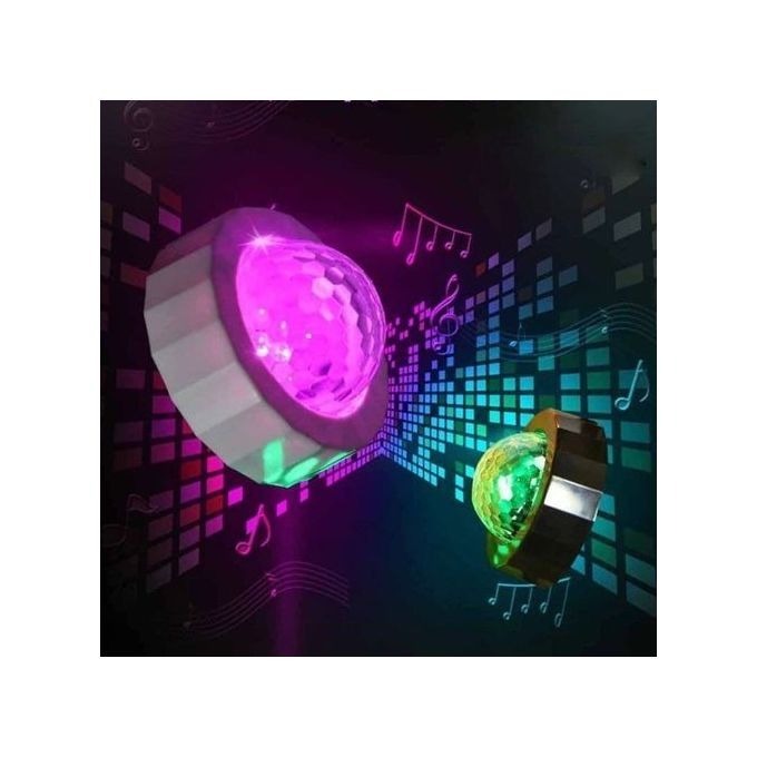 Image de Lampe DJ Portable à LED USB – Effet Lumineux pour Voiture avec Contrôle Audio - Unbranded