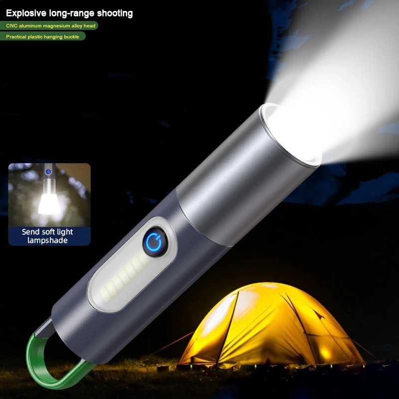 Image de Lampe Torche LED Puissante – 1500 Lumens, Rechargeable USB-C - Unbranded