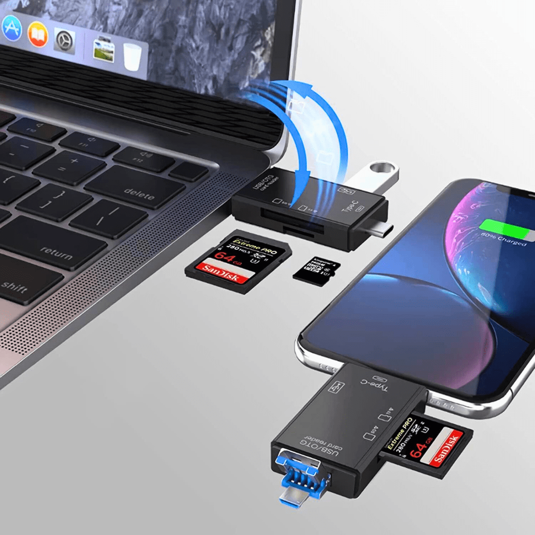 Image de Lecteur de Cartes Mémoire 6 en 1 - Unbranded