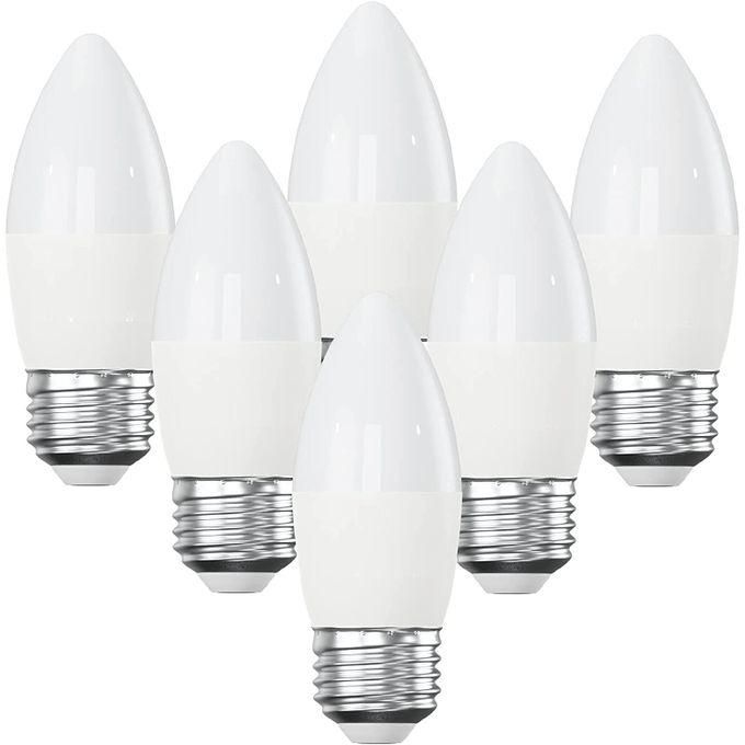 Image de Light Lot 6 Lampes Led Flamme 6W, culot E27, 6500K, Lumière Blanche. - Unbranded