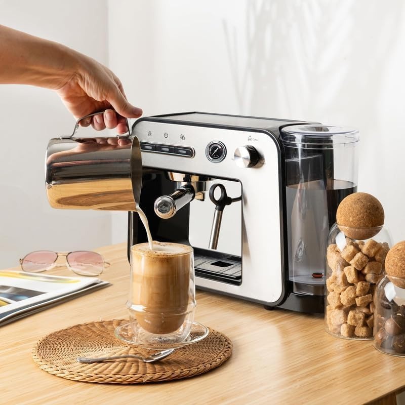 Image de Machine à Expresso Professionnelle - Préparez Votre Espresso Préféré à la Maison