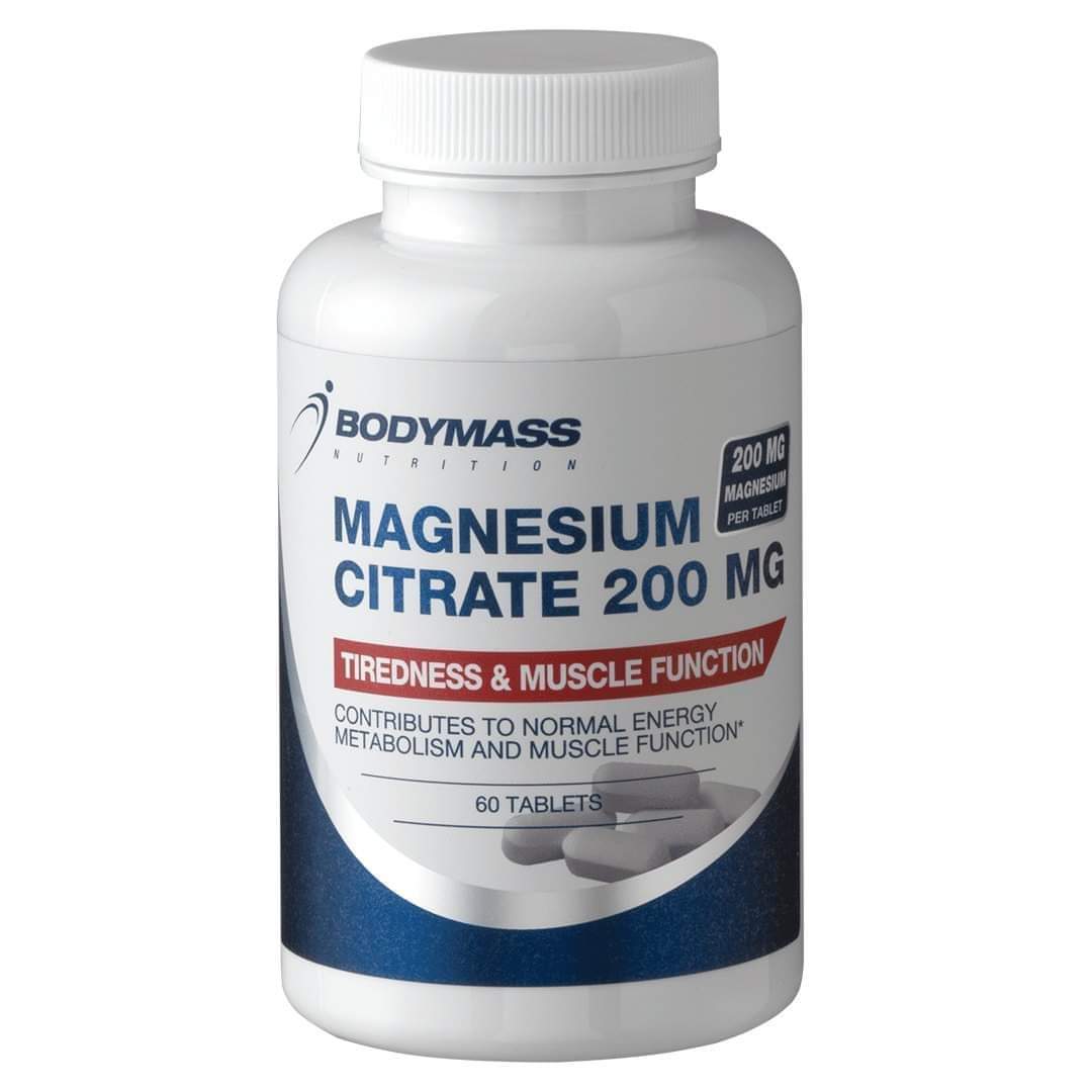 Image de MAGNESIUM CITRATE 200 MG – BODYMASS NUTRITION 60.tablets - Unbranded