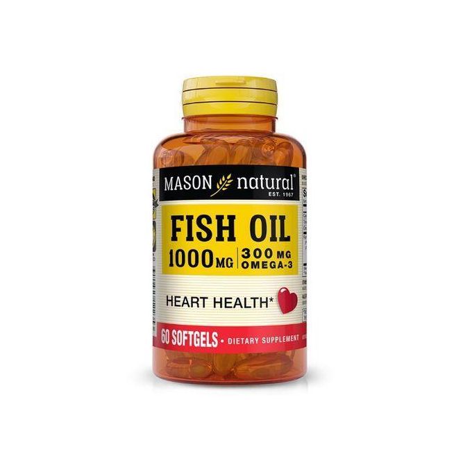 Mason Natural Huile de poisson - 60 capsules - 1000 mg