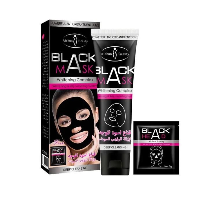 Image de Masque noir de blanchiment, éclaircissant pour Visage propre pour femme et Homme 120ml - Unbranded