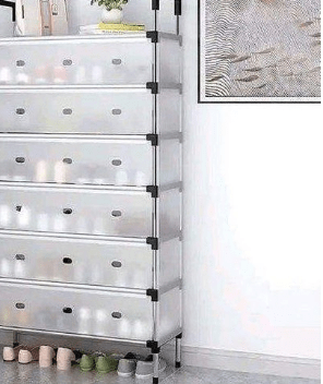 Image de Meuble à chaussures - Résistant - 140x63x27 cm - Gain de place - Organisateur - Mixte - Unbranded