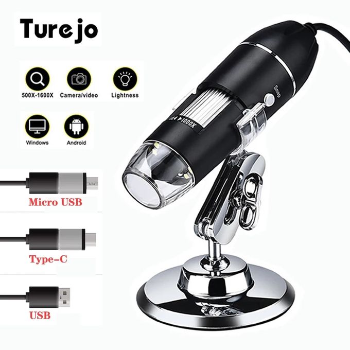 Image de Microscope numérique USB zoom loupe endoscope grossissement x1600 pour pc, smartphone - Unbranded