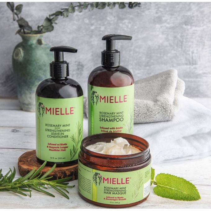 Image de Mielle Organics Rosemary Mint Shampoing &amp; conditioner &amp; Masque - Unbranded