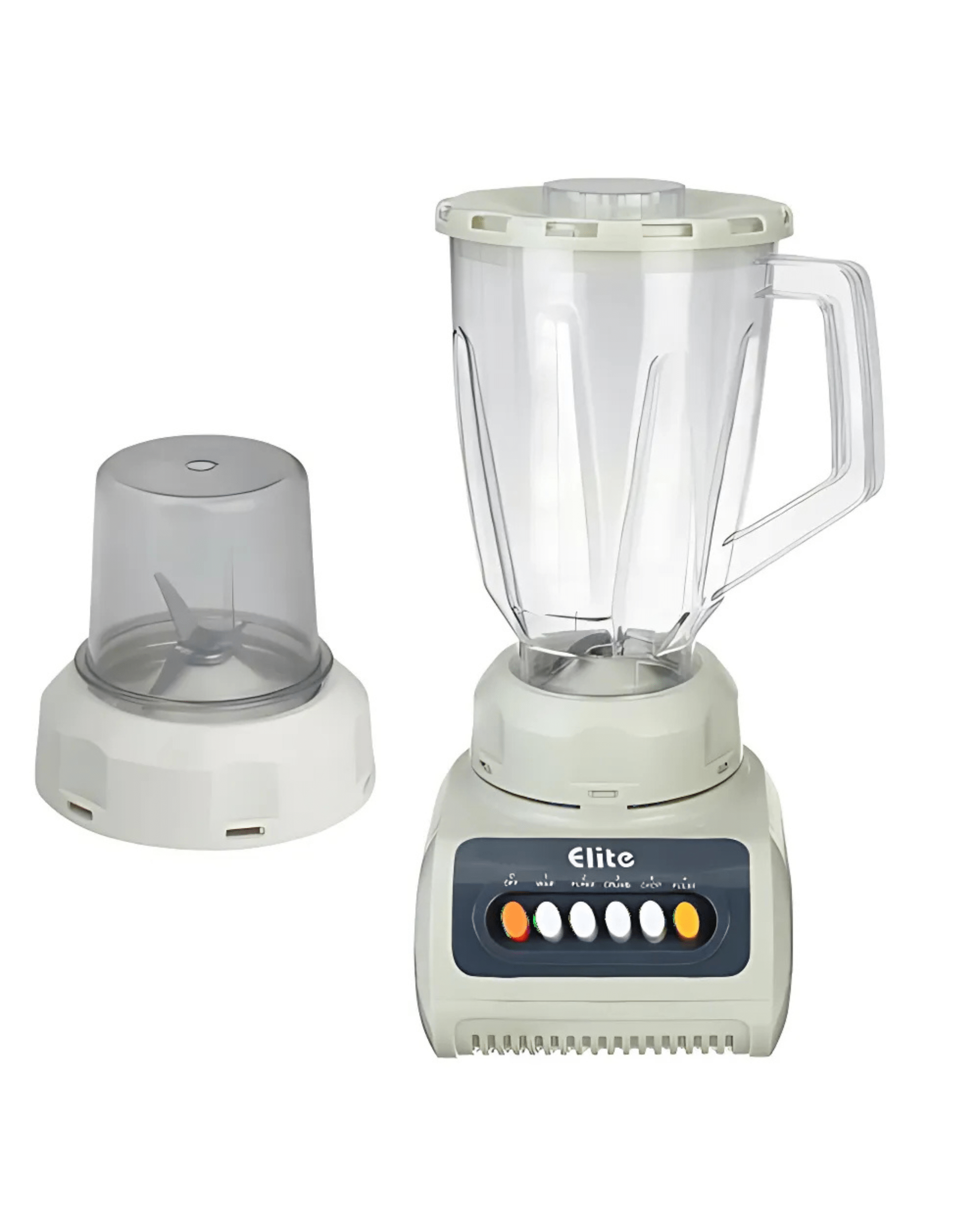 Image de Mixeur 350W à 4 Vitesses + Bol en Plastique de 1.5L + Moulin à épices - Unbranded