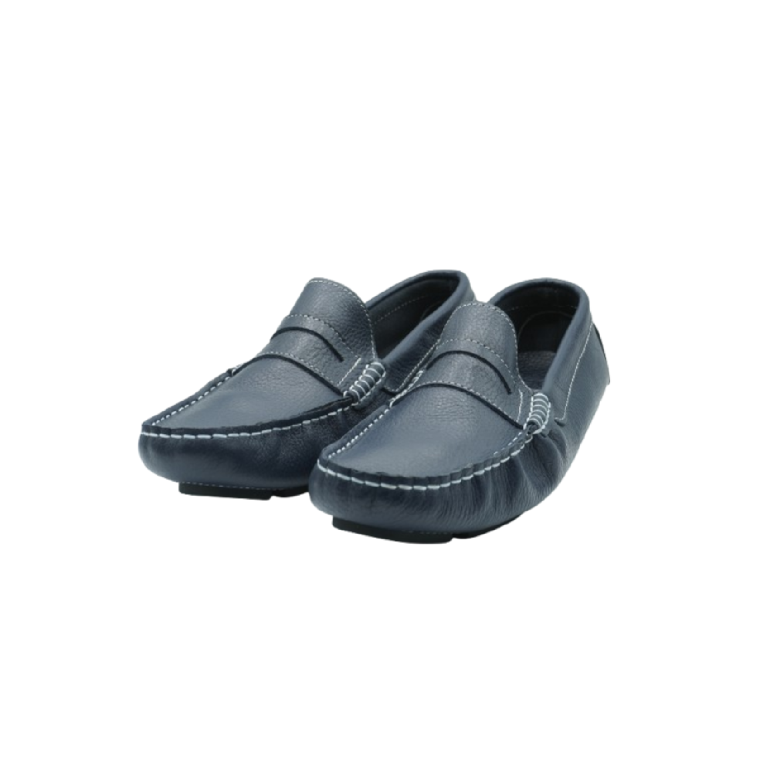 Mocassins Hommes en cuir Bleu Marine