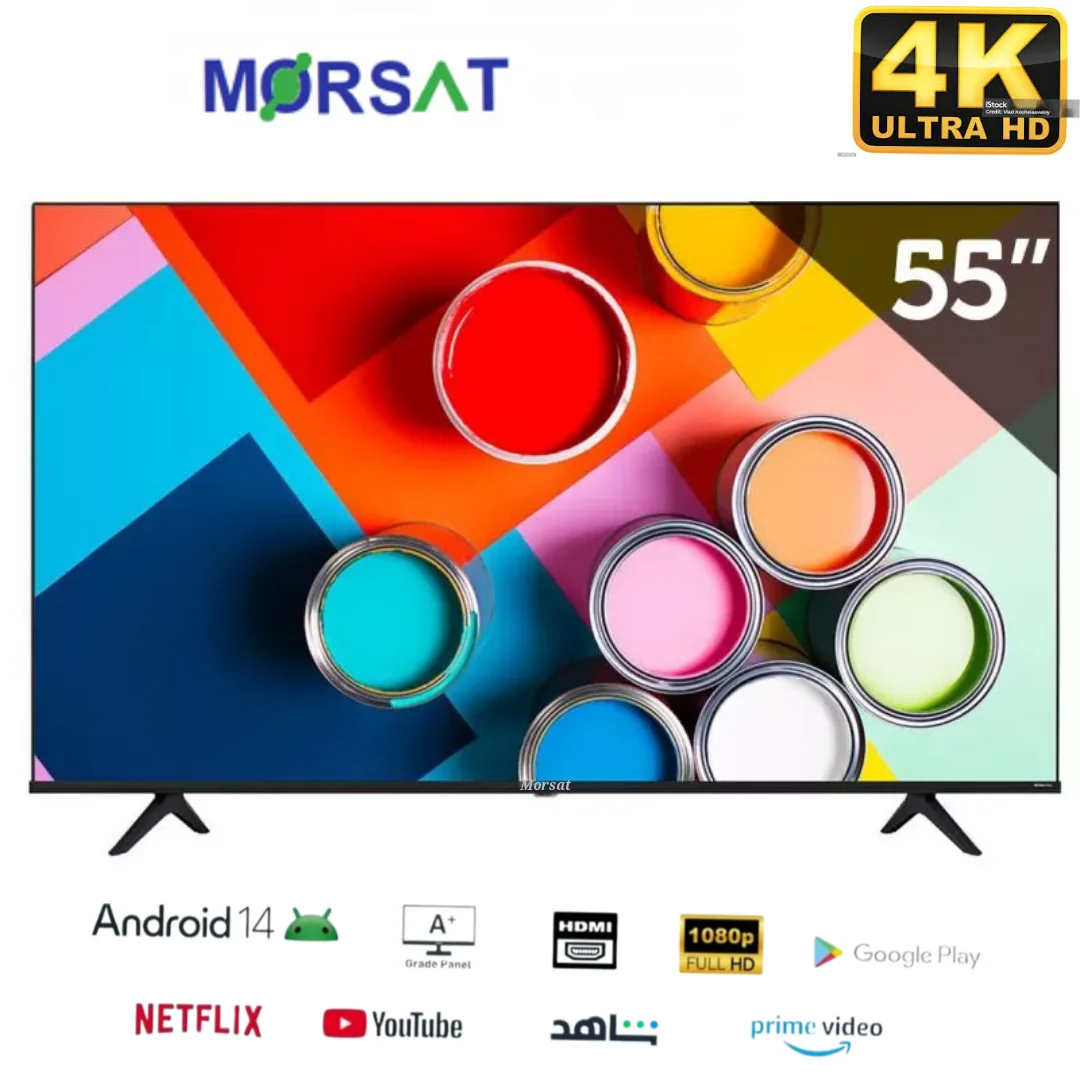 Image de MORSAT Smart TV 55″ Android 14 – 4K Ultra HD- Récepteur TNT Intégré – 3 Ports HDMI - Unbranded