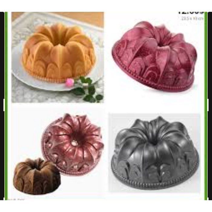 Image de Moule magique à gâteau - Granit -couleur rouge - 23,5 cm - Antiadhésif - Facile à nettoyer - Unbranded